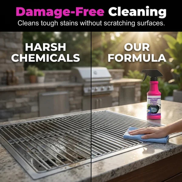 🧼 Powerful Grill Degreaser Spray – Kitchen Grease Killer & Heavy-Duty Clean✨