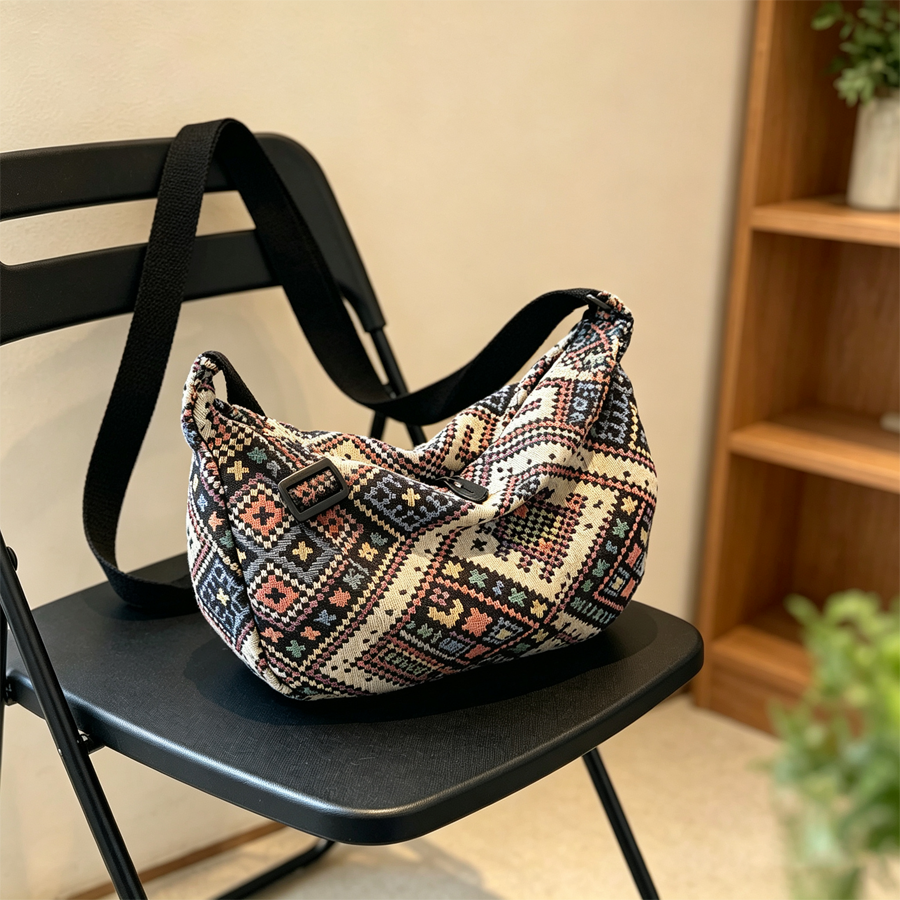 Classic Black Boho Bag