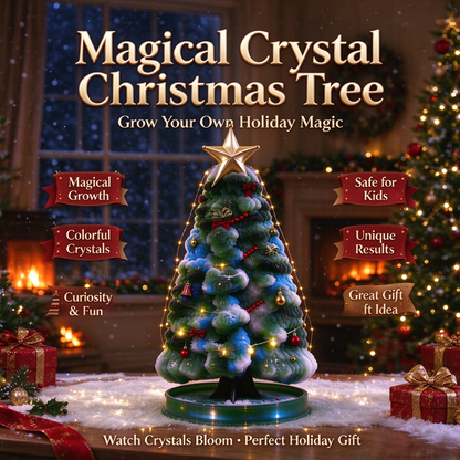 🎄 Magic Growing Crystal Christmas Tree ✨🎁