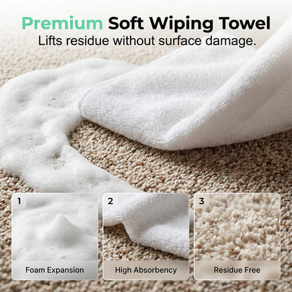 Waterless Carpet Foam Stain Remover with Towel（upsell）