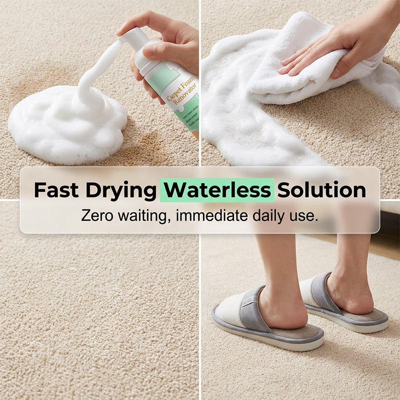 Waterless Carpet Foam Stain Remover with Towel（upsell）